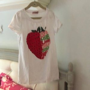 Juicy couture strawberry T-shirt kids girls size 8